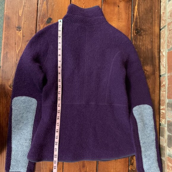 J. Davidsson Purple Women's Small Icelandic Wool Nordic Zip Up Cardigan Sweater - Picture 10 of 14